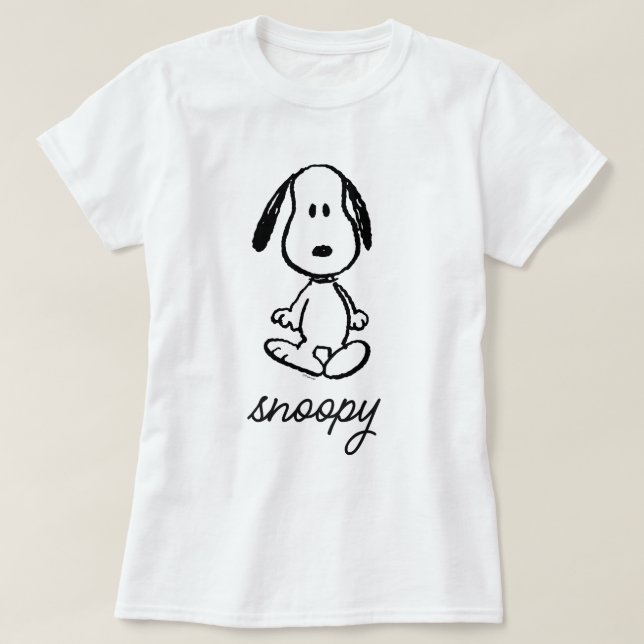Camiseta Amendoins | Snoopy de altura (Frente do Design)
