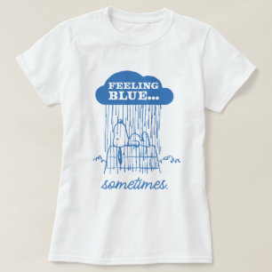Camiseta Amendoins   Snoopy Feeling Blue Também Está Bem
