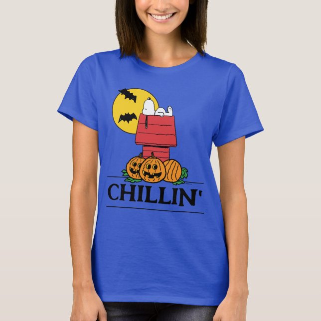 Camiseta Amendoins | Snoopy Halloween Doghouse (Frente)