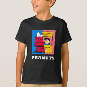 Camiseta Amendoins Snoopy & Lucy Half & Half