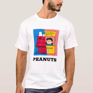 Camiseta Amendoins   Snoopy & Lucy Half & Half
