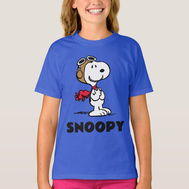 Camiseta Amendoins | Snoopy O Áce Voador (Frente)