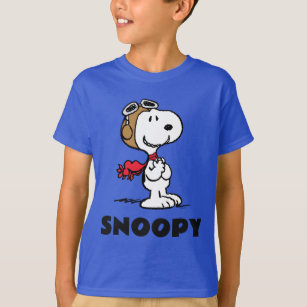 Camiseta Amendoins   Snoopy O Áce Voador