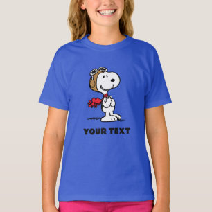 Camiseta Amendoins Snoopy O Ás Voador