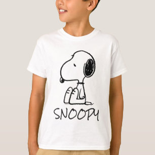 Camiseta Amendoins   Snoopy Olhando Para Baixo