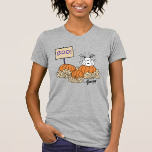 Camiseta Amendoins   Snoopy Pumpkin Patch Boo!