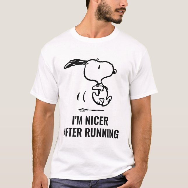 Camiseta Amendoins | Snoopy Running (Frente)