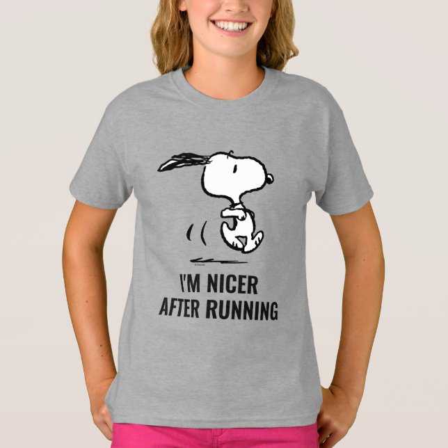 Camiseta Amendoins | Snoopy Running (Frente)