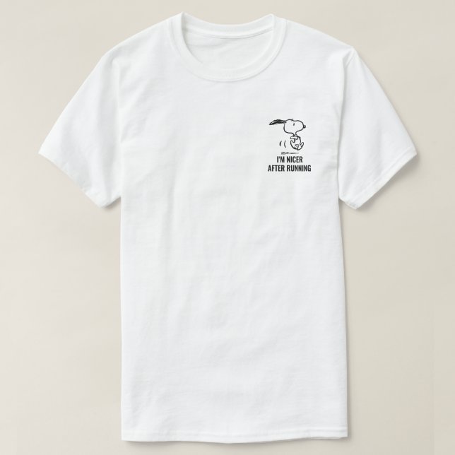 Camiseta Amendoins | Snoopy Running (Frente do Design)