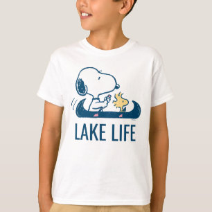 Camiseta Amendoins Snoopy & Woodstock Lake Life