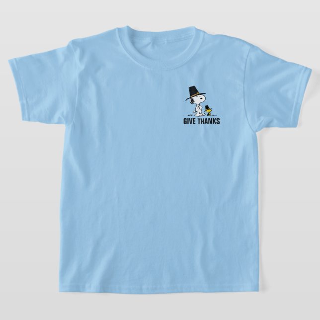 Camiseta Amendoins | Snoopy & Woodstock Pilgrim (Postura )