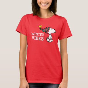 Camiseta Amendoins Snoopy & Woodstock Warm Wish