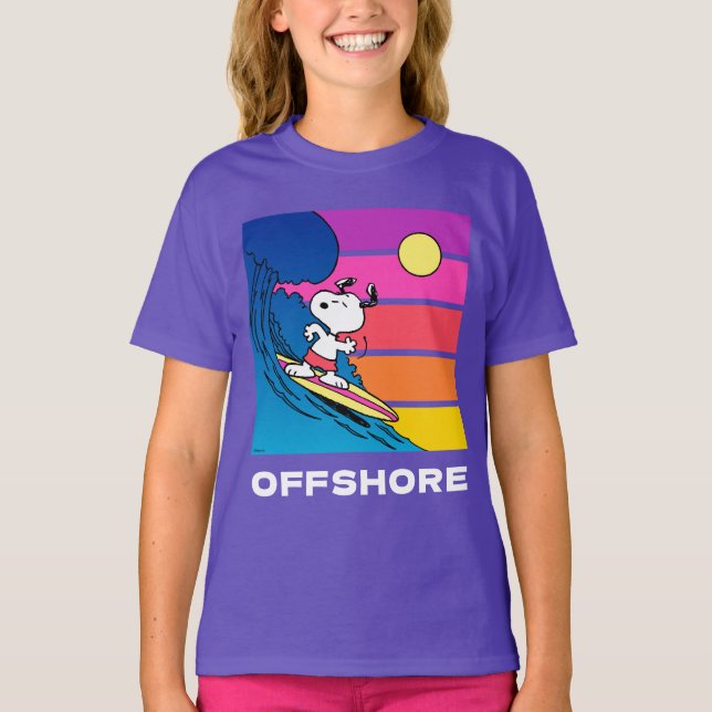 Camiseta Amendoins | Surfe em Snoopy (Frente)