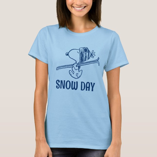 Camiseta Amendoins | Tripa de Esqui de Snoopy (Frente)
