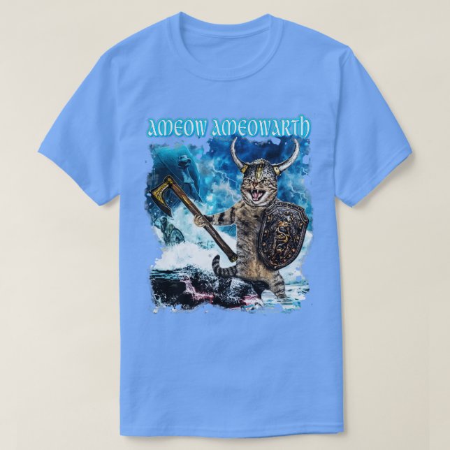 Camiseta Ameow Ameowarth Metal Cats Tribute (Frente do Design)