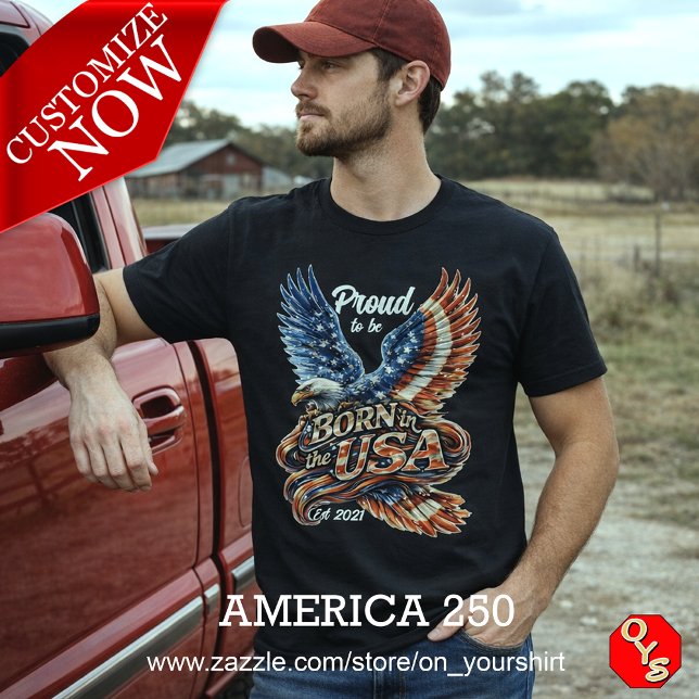 Camiseta America2S0 SemiQuincentennial Soaring Eagle (Criador carregado)