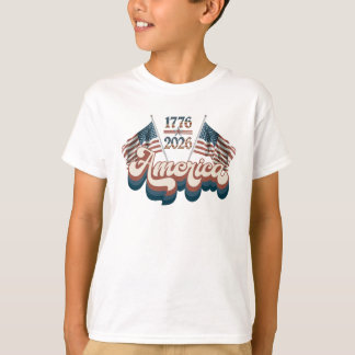Camiseta America 1776–2026, Patriotic, USA 250 Years