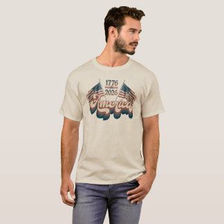 Camiseta América 1776–2026, Patriótico, EUA 250 Anos