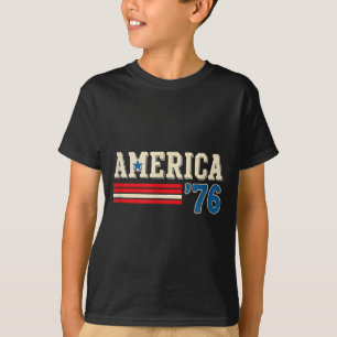 Camiseta América 1776 patriótica bandeira dos EUA 4 de julh