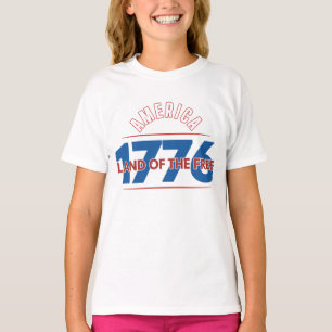 CAMISETA AMÉRICA 1776 TERRA DA LIBERDADE