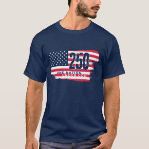 Camiseta América 250 Anos 1776 2026 250º Aniversário