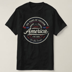 Camiseta América 250 Anos de Liberdade Aniversário de 250
