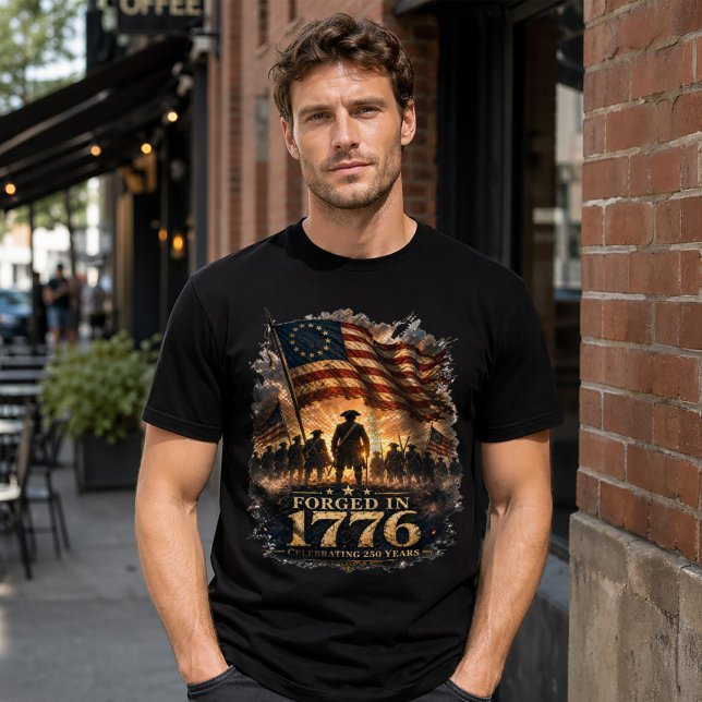 Camiseta América 250 Forjada Em 1776 (Criador carregado)