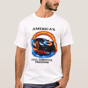Camiseta America 250 Full Throttle Freedom Boné de Caminhon