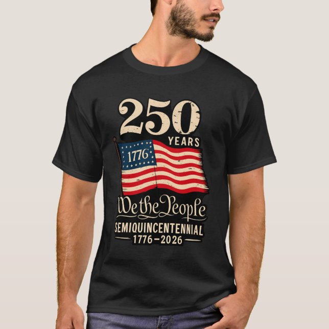 Camiseta America 250 Patriotic Independence Day Tee T-Shirt (Frente)