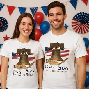 Camiseta America 250 Sino de Liberdade Unisex