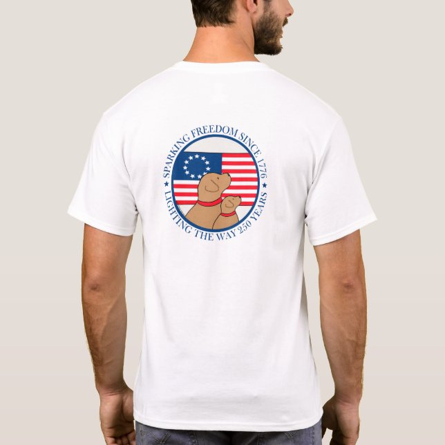 Camiseta America 250 Sparking Freedom Men Short Sleeve (Verso)