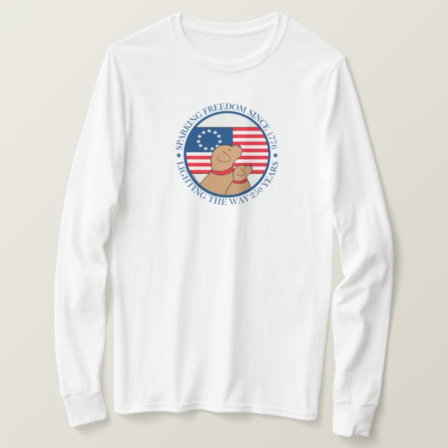 Camiseta America 250 Sparking Freedom Since 1776 Women’s (Frente do Design)
