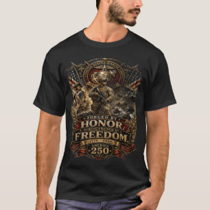 Camiseta América 250 U.S. Corpo de Fuzileiros Navais Forjad