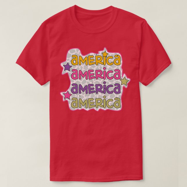 Camiseta américa 4 de julho (Frente do Design)