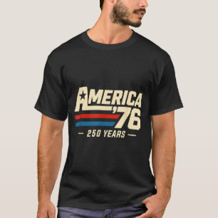 Camiseta América 76 Retro 250 Anos 1776 2026 250º