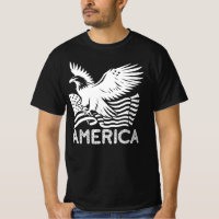 América, Águia Voadora com bandeira dos EUA