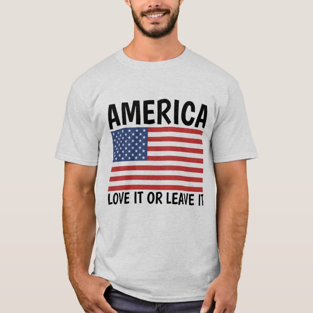 Camiseta AMÉRICA AMA OU DEIXA T-Shirts (Frente)
