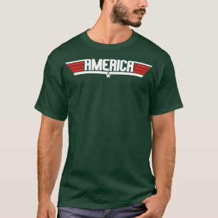 Camiseta América An Aviation Parody Design para 4 de julho