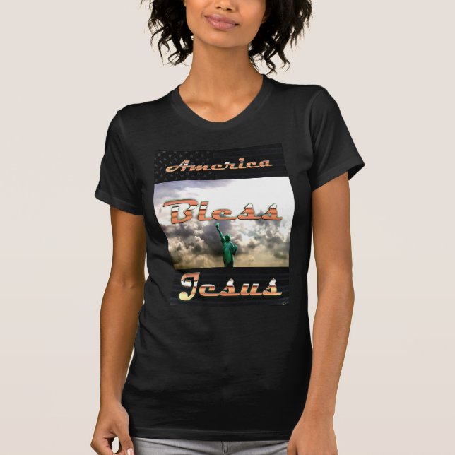 Camiseta America Bless Jesus (Frente)
