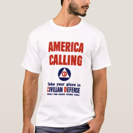 Camiseta América chamada -- Defesa civil