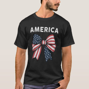 Camiseta America Coquette Arcos EUA Bandeira 4 de julho Tee
