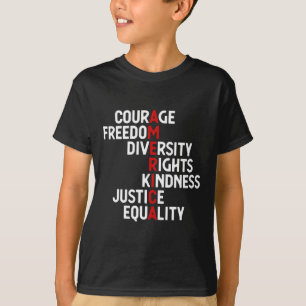 Camiseta América Coragem Liberdade Diversidade Direitos Ami