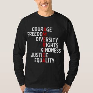 Camiseta América Coragem Liberdade Diversidade Direitos Bon