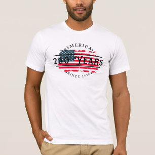 Camiseta América desde 1776 com a Bandeira Americana Mascul