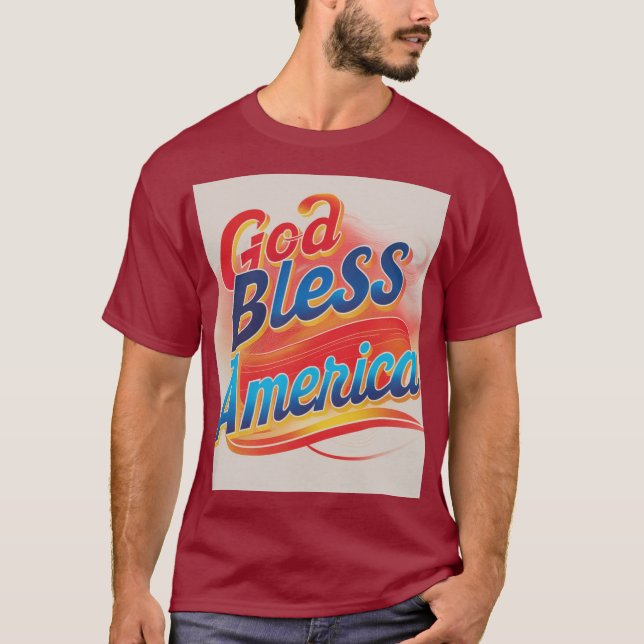 Camiseta América deus abençoe (Frente)