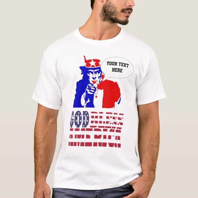 Camiseta América deus abençoe (Frente)