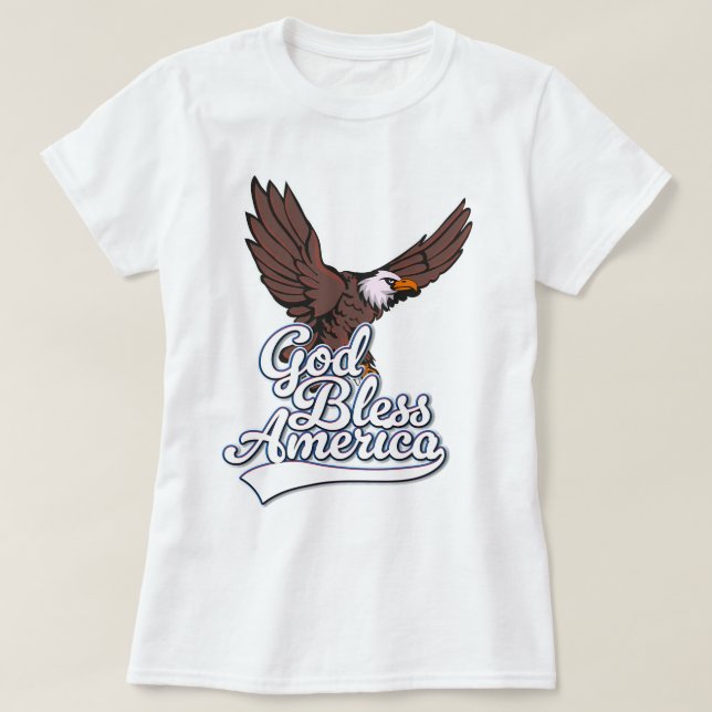 Camiseta América deus abençoe (Frente do Design)