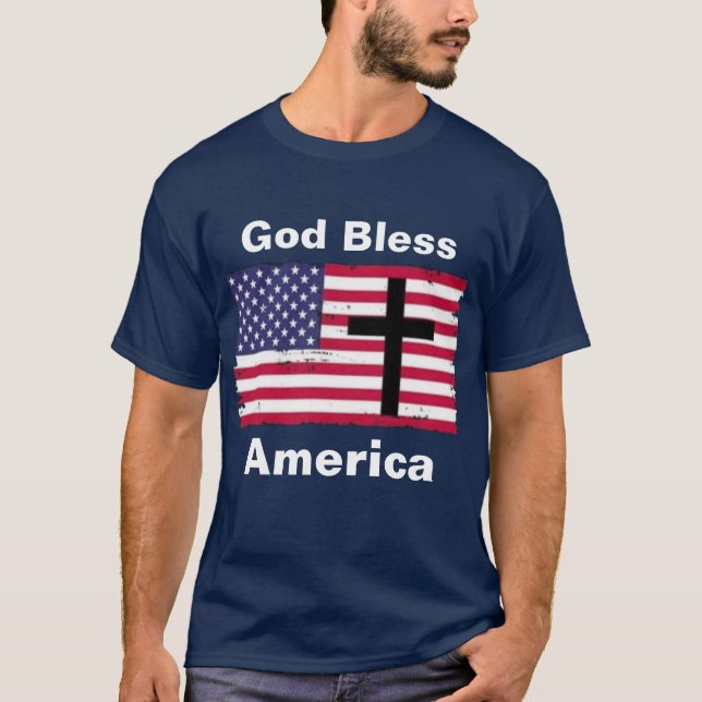 Camiseta América deus abençoe (Frente)