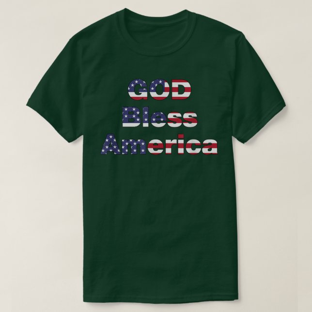 Camiseta América deus abençoe - 340 (Frente do Design)