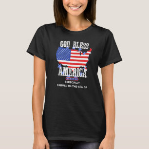 Camiseta América deus abençoe, especialmente Carmel por mar